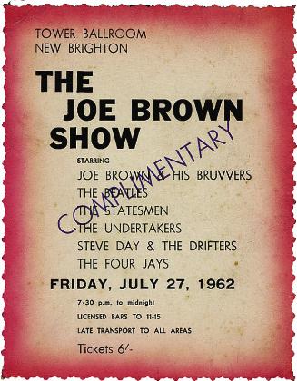 New Brighton Tower Ballroom 27th July 1962